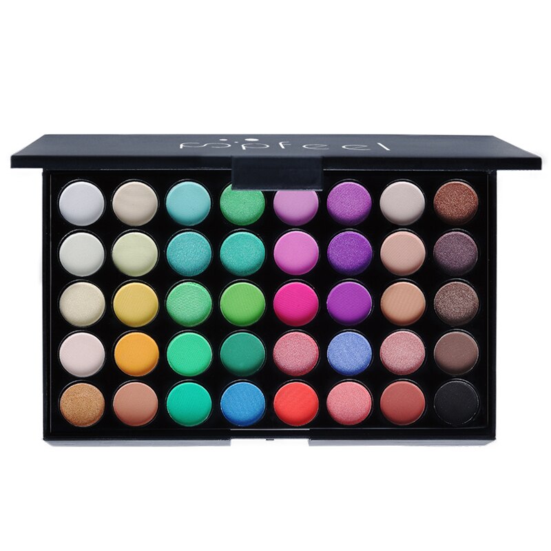 Paleta de sombras de ojo – Juego de cosméticos para maquillaje nudo o mate para mujer con 120 colores brillantes