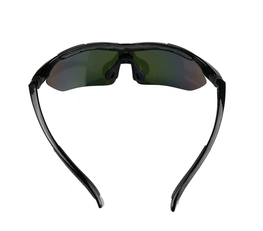 Gafas de ciclismo – marca NEWBOLER – Gafas de sol intercambiables deportivas con 5 lentes polarizadas para hombre y mujer de bicicleta al aire libre