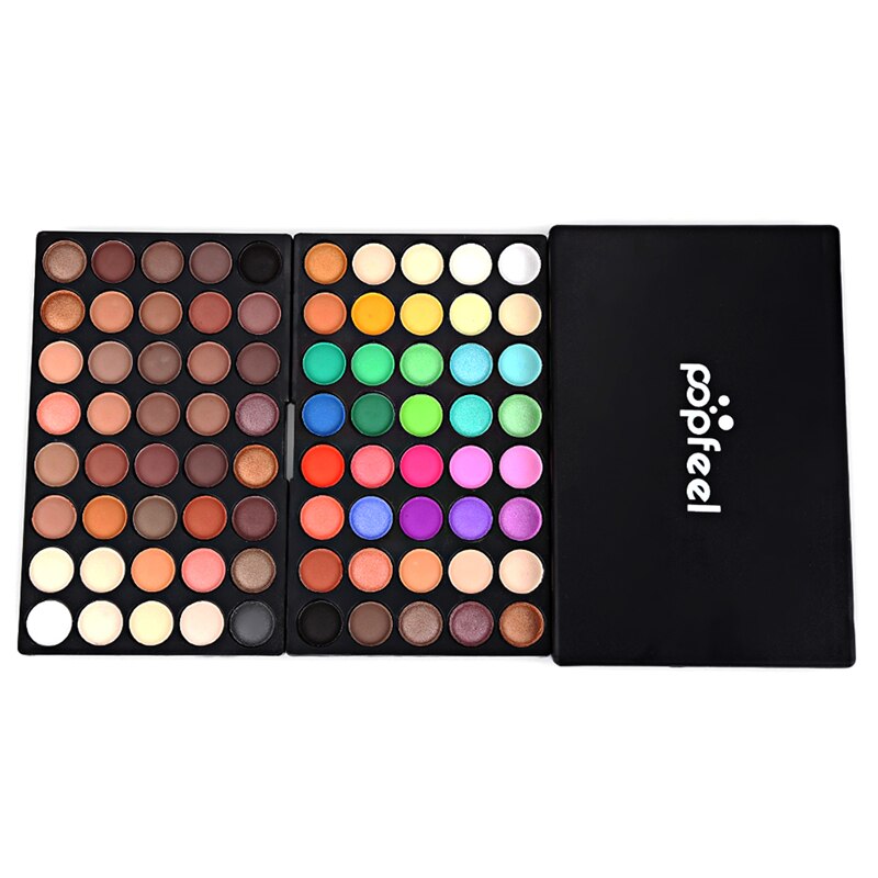 Paleta de sombras de ojo – Juego de cosméticos para maquillaje nudo o mate para mujer con 120 colores brillantes