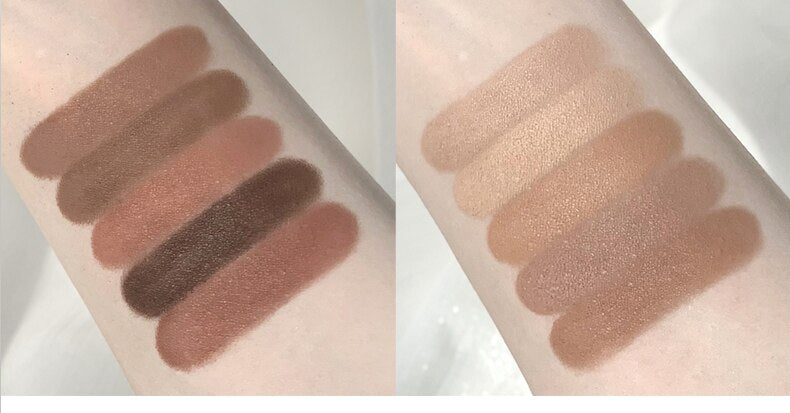 Paleta de sombras de ojo – marca ROTO – Paleta de maquillaje con pigmentos acrílicos brillantes como mate, purpurina, negro ahumado y nudo