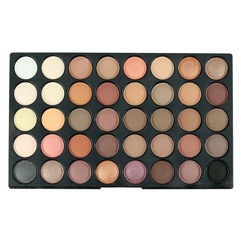 Paleta de sombras de ojo – Juego de cosméticos para maquillaje nudo o mate para mujer con 120 colores brillantes