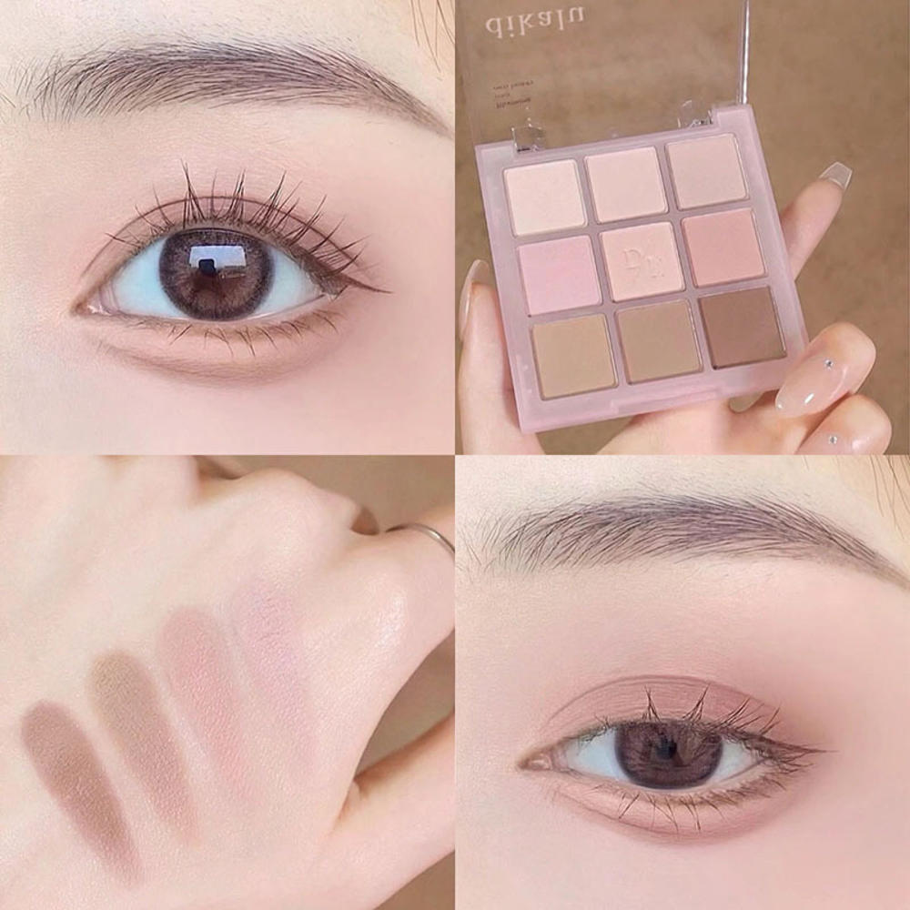 Paleta de sombras de ojos de 16 colores con polvos mates o nacarados, todos delicados y fáciles de limpiar