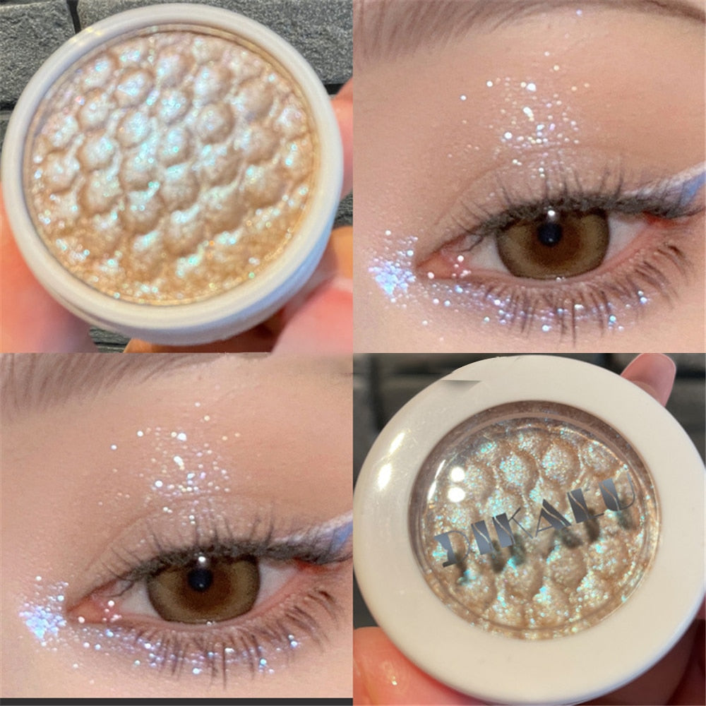 Paleta de sombra de ojos – Paleta de maquillaje como resaltador brillante de diamante para ojos de niña