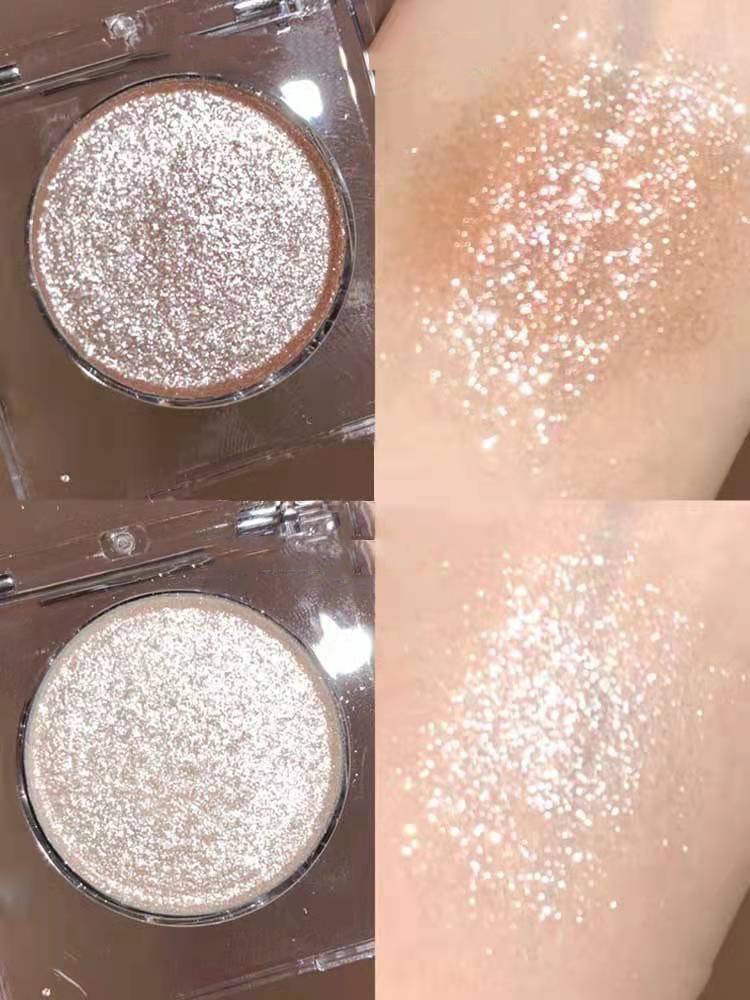 Paleta de sombra de ojos – Paleta de maquillaje como resaltador brillante de diamante para ojos de niña