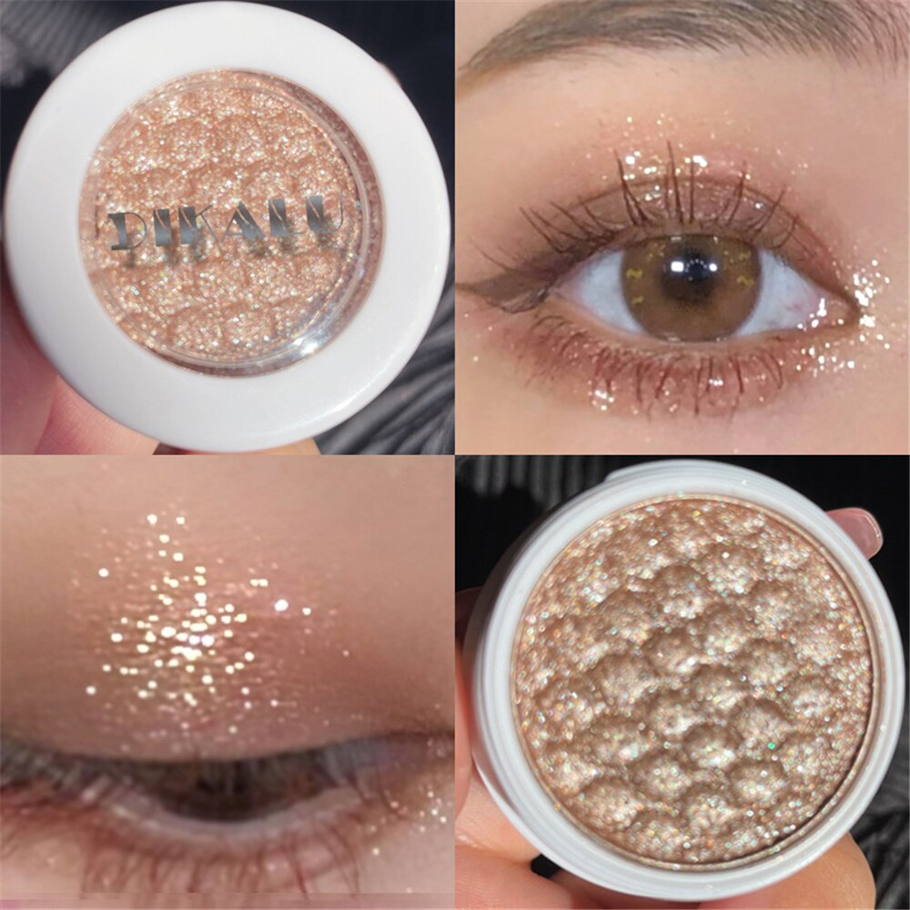 Paleta de sombra de ojos – Paleta de maquillaje como resaltador brillante de diamante para ojos de niña