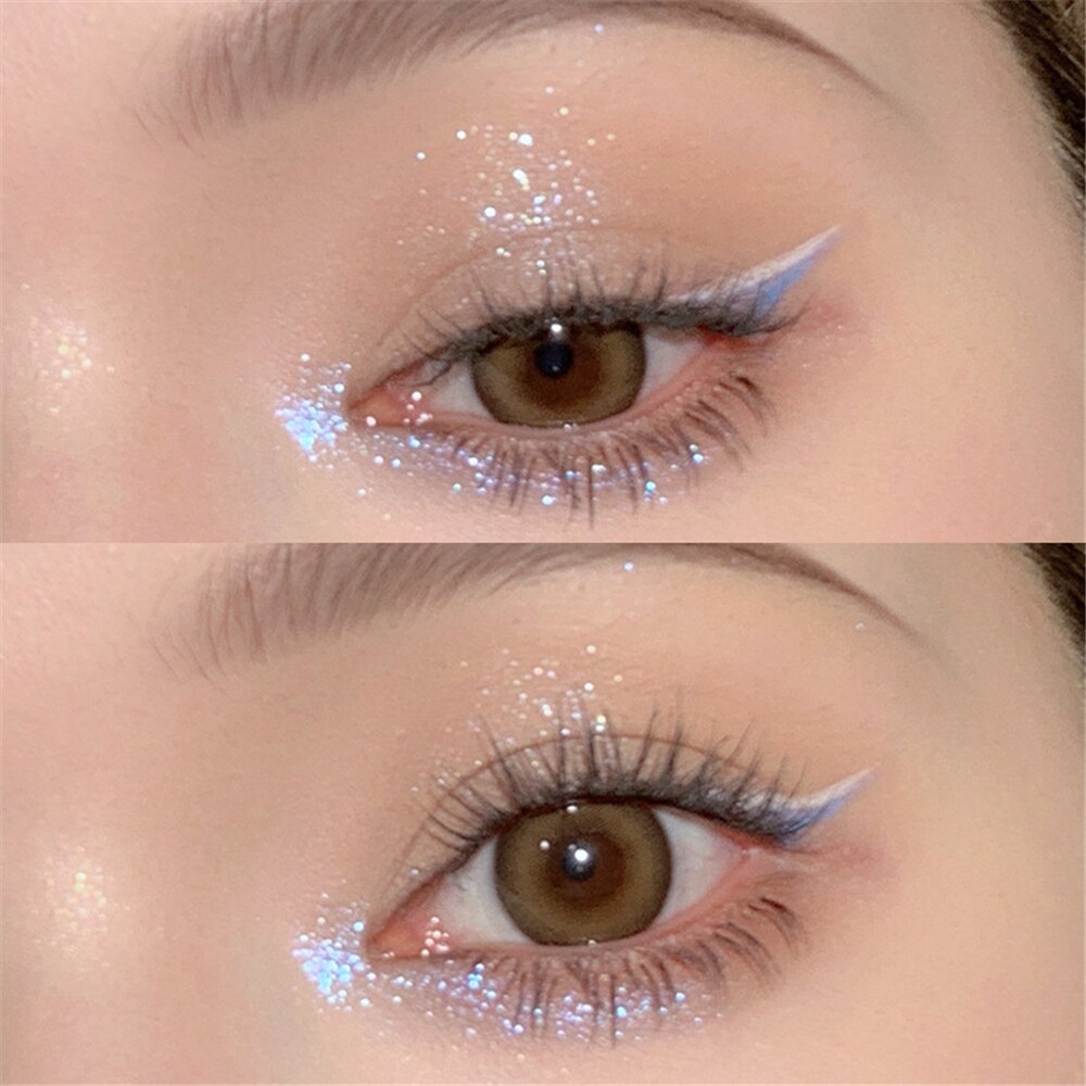 Paleta de sombra de ojos – Paleta de maquillaje como resaltador brillante de diamante para ojos de niña