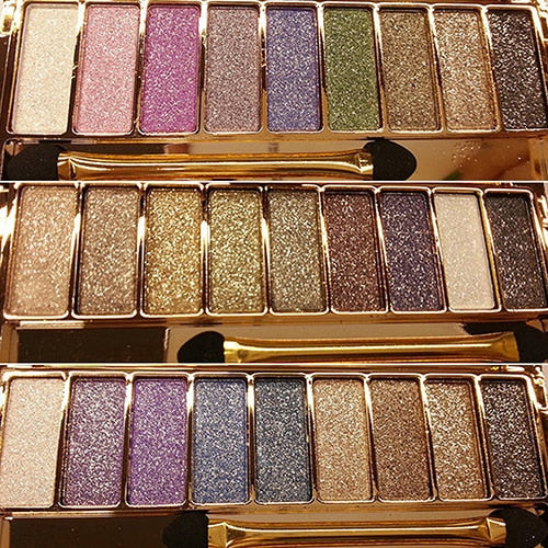 Paleta de sombras de ojos – marca Charlotte Tilbury – Juego de cosméticos de 9 colores con polvo de pigmentos nudos, brillantes y ahumados para maquillaje de ojos