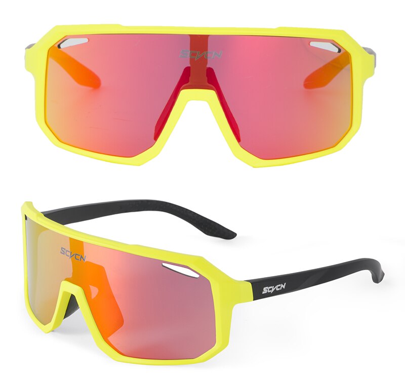 Gafas de ciclismo – marca SCVCN – Gafas de sol fotocromáticas deportivas con lentes polarizadas de UV400 para hombre y mujer de bicicleta de montaña y carretera