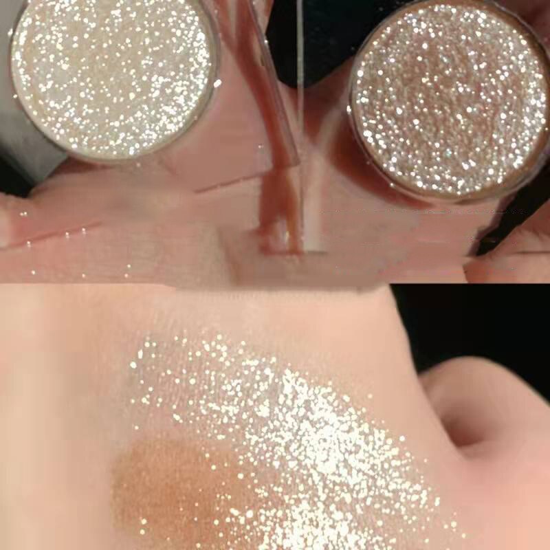 Paleta de sombra de ojos – Paleta de maquillaje como resaltador brillante de diamante para ojos de niña