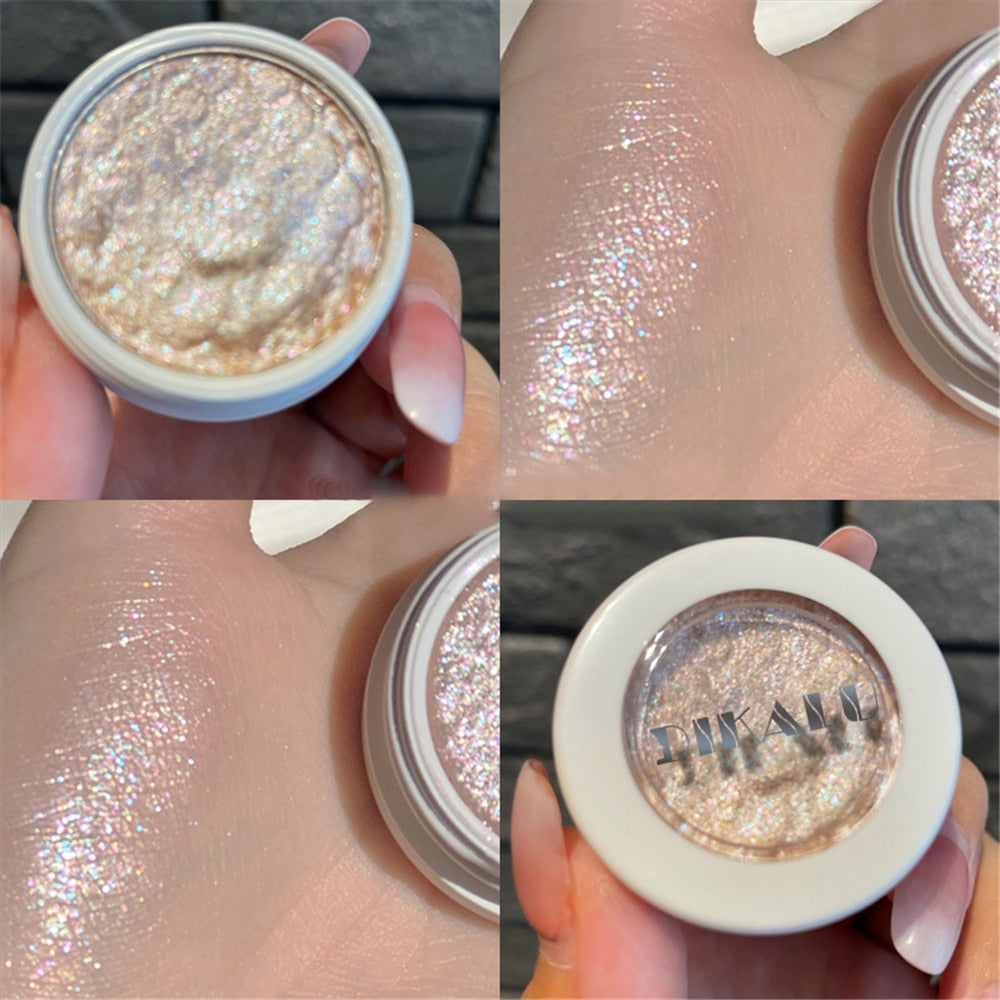 Paleta de sombra de ojos – Paleta de maquillaje como resaltador brillante de diamante para ojos de niña