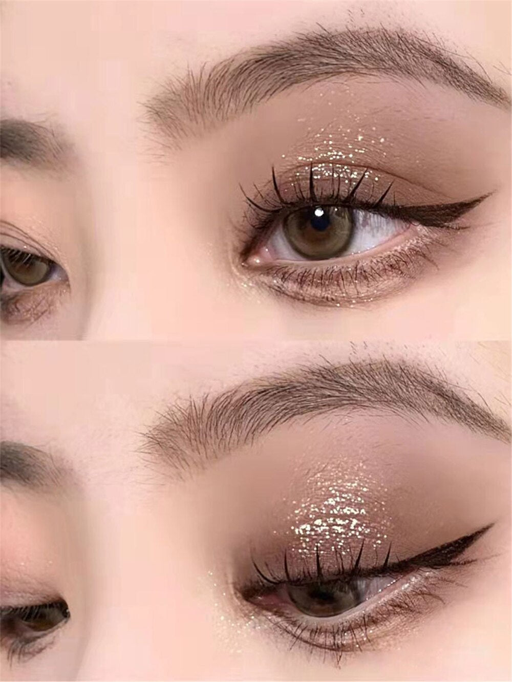 Paleta de sombra de ojos – Paleta de maquillaje como resaltador brillante de diamante para ojos de niña