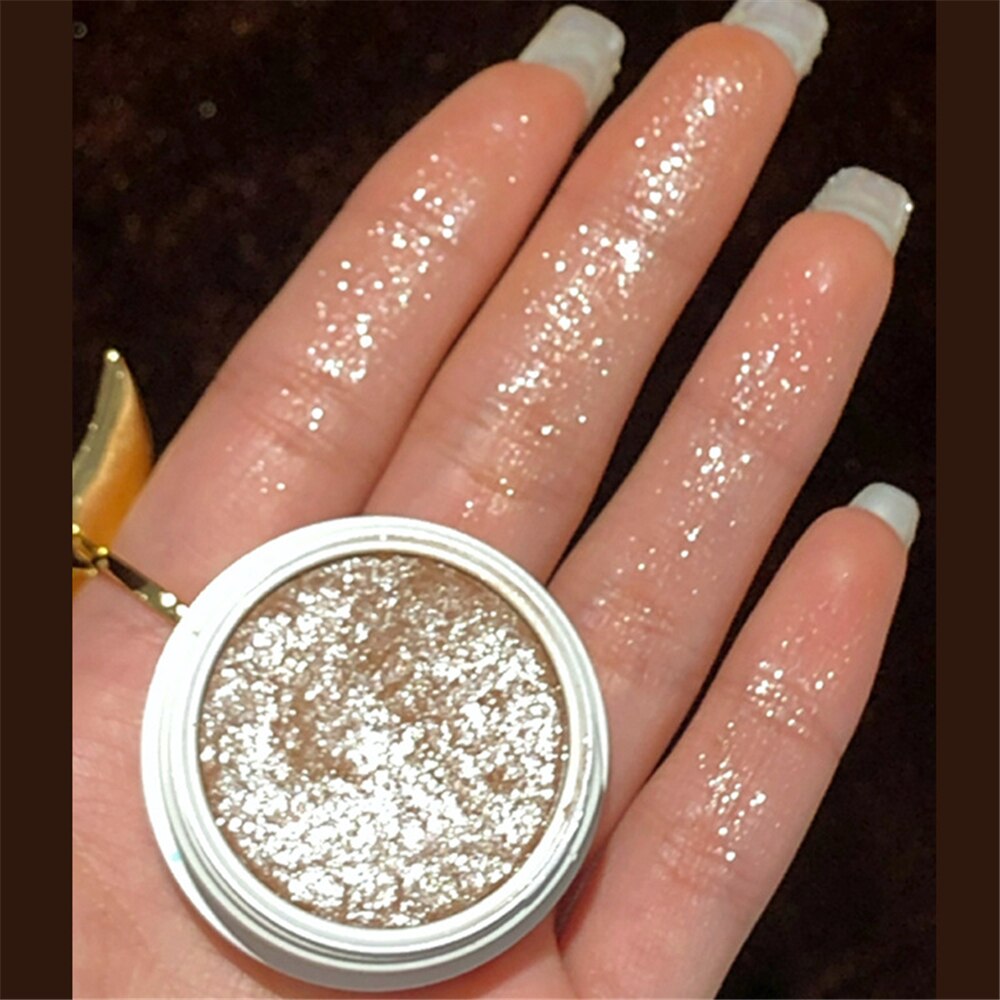 Paleta de sombra de ojos – Paleta de maquillaje como resaltador brillante de diamante para ojos de niña