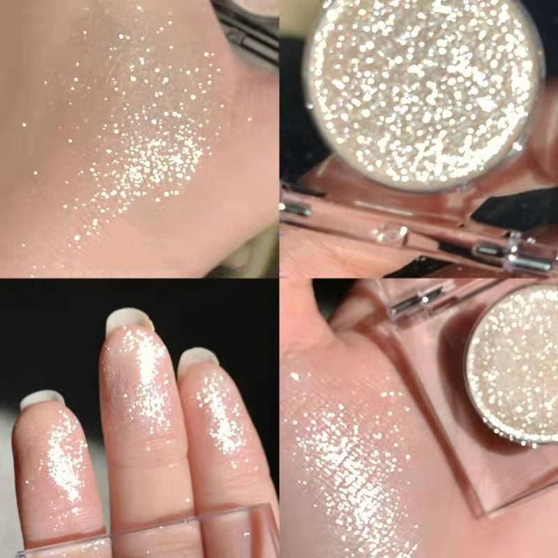 Paleta de sombra de ojos – Paleta de maquillaje como resaltador brillante de diamante para ojos de niña