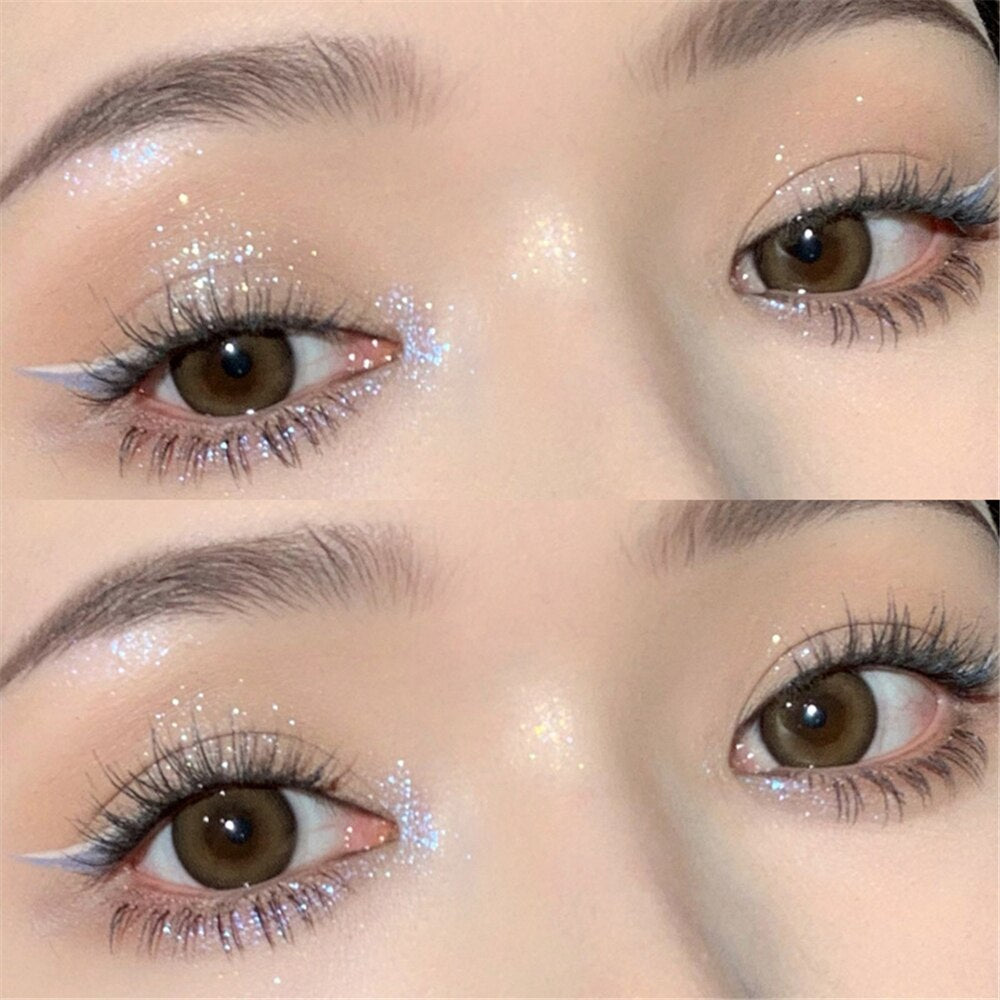 Paleta de sombra de ojos – Paleta de maquillaje como resaltador brillante de diamante para ojos de niña