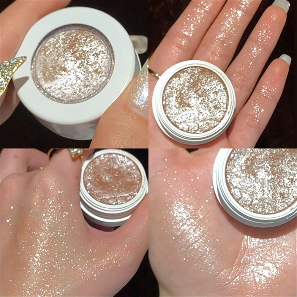 Paleta de sombra de ojos – Paleta de maquillaje como resaltador brillante de diamante para ojos de niña