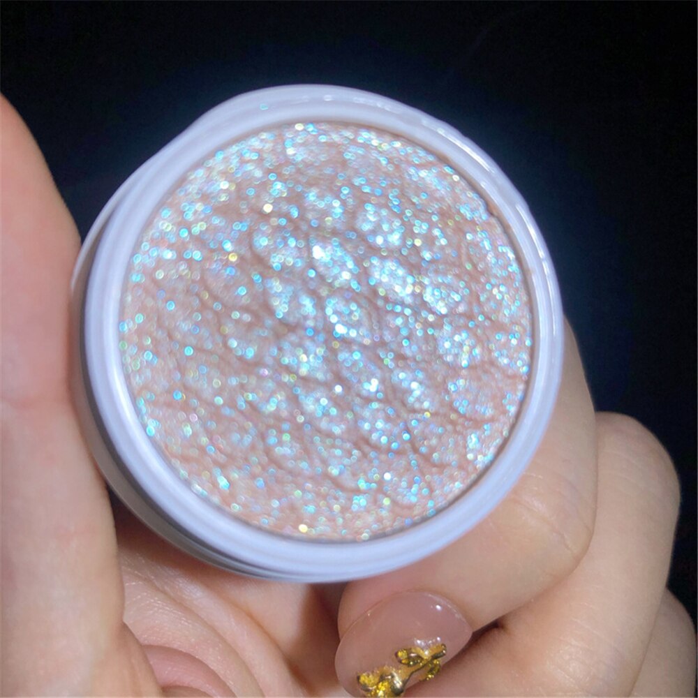 Paleta de sombra de ojos – Paleta de maquillaje como resaltador brillante de diamante para ojos de niña