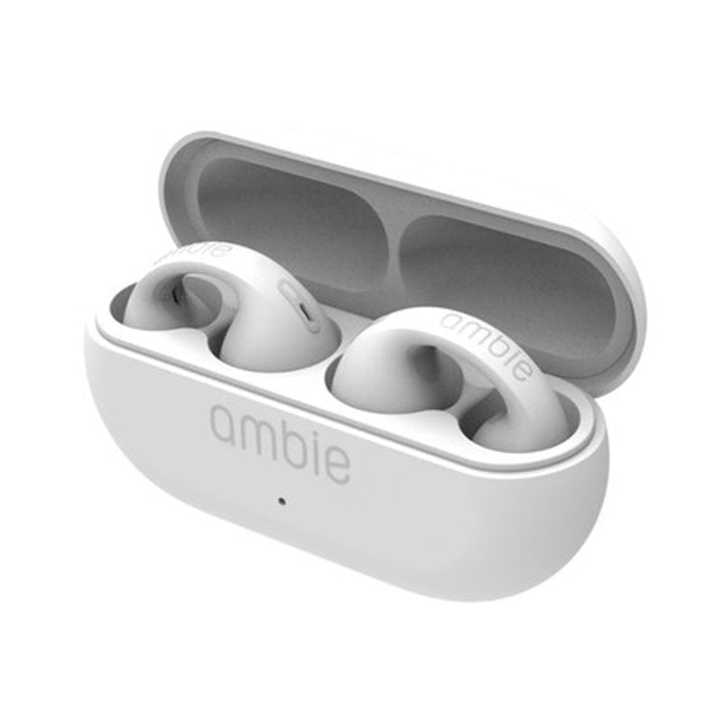 Auriculares inalámbricos con micrófono – marca Ambie – Auriculares deportivos con Bluetooth, sonido 1:1 y gancho para la oreja