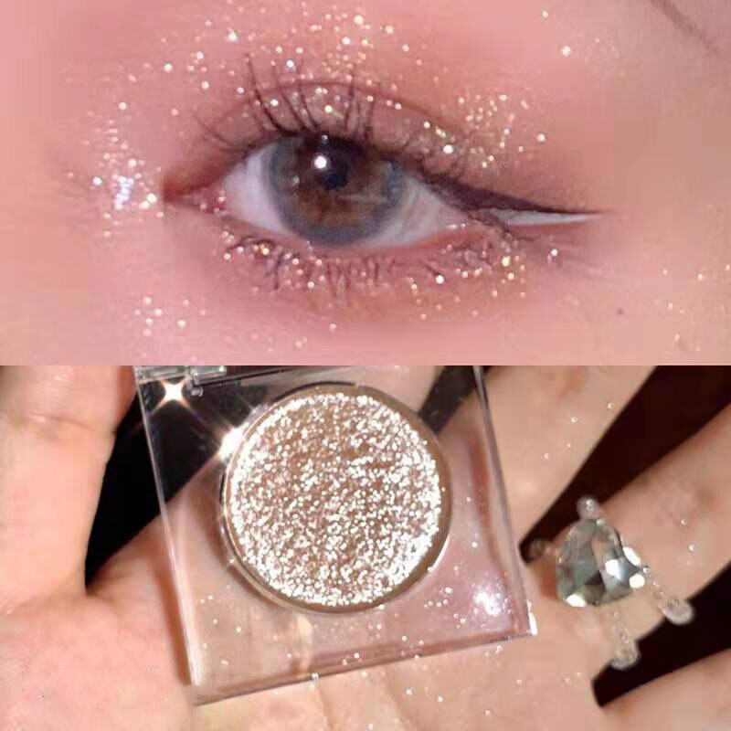 Paleta de sombra de ojos – Paleta de maquillaje como resaltador brillante de diamante para ojos de niña