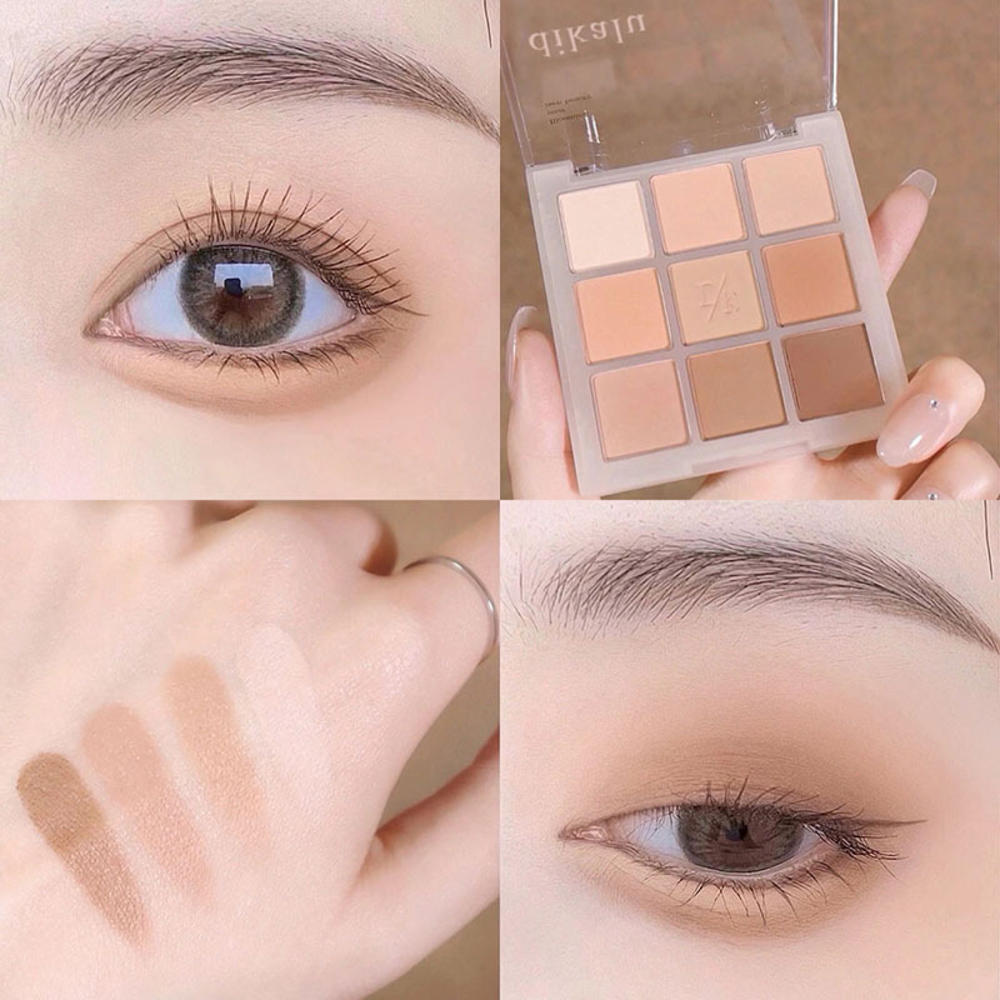 Paleta de sombras de ojos de 16 colores con polvos mates o nacarados, todos delicados y fáciles de limpiar