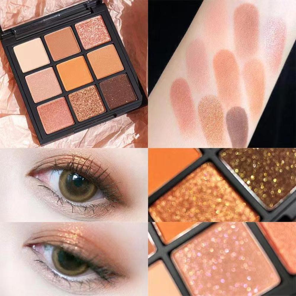 Paleta de sombras de ojos de 16 colores con polvos mates o nacarados, todos delicados y fáciles de limpiar