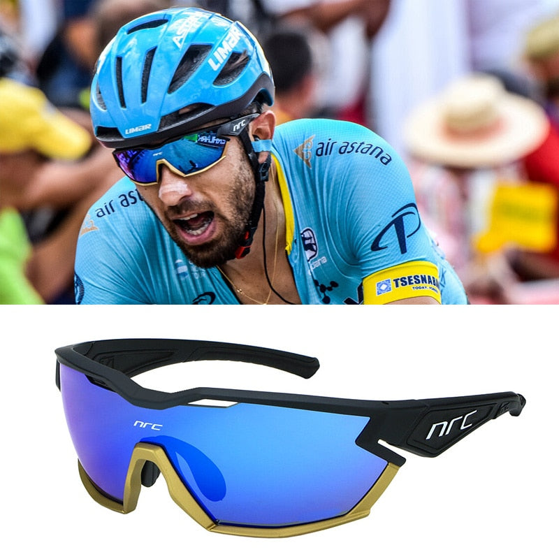 Gafas de ciclismo – marca NRC – Gafas fotocromáticas deportivas con lentes intercambiables para hombre y mujer de bicicleta de montaña